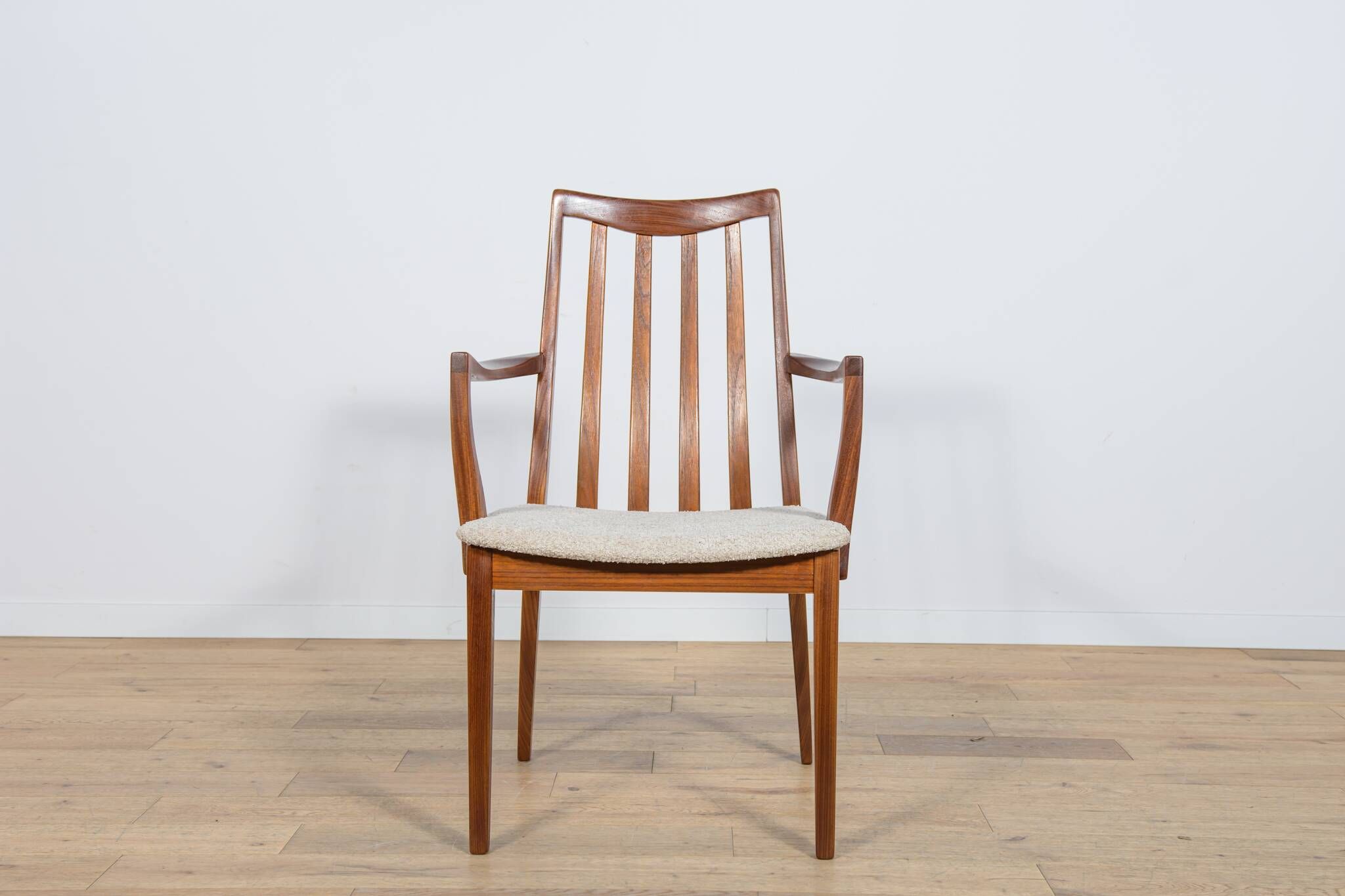 Chaises de salle à manger en teck et tissu du milieu du siècle par Leslie Dandy pour G-Plan, Unite