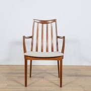 Chaises de salle à manger en teck et tissu du milieu du siècle par Leslie Dandy pour G-Plan, Unite