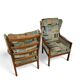 2 x Casala wingback / lounge / armchair in top condition / 4 small cushions / 1960s