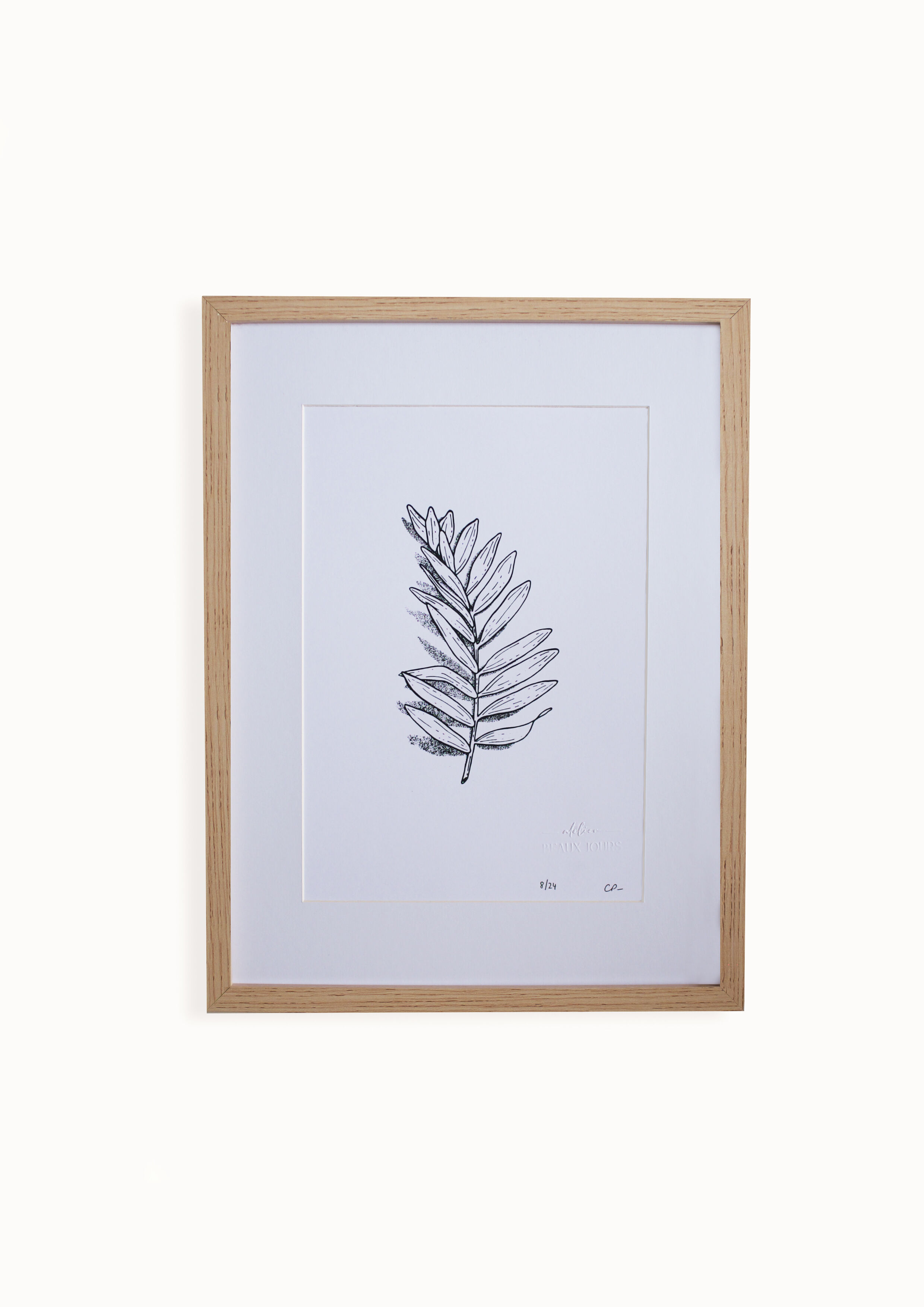 “La rameau” screen print in limited edition