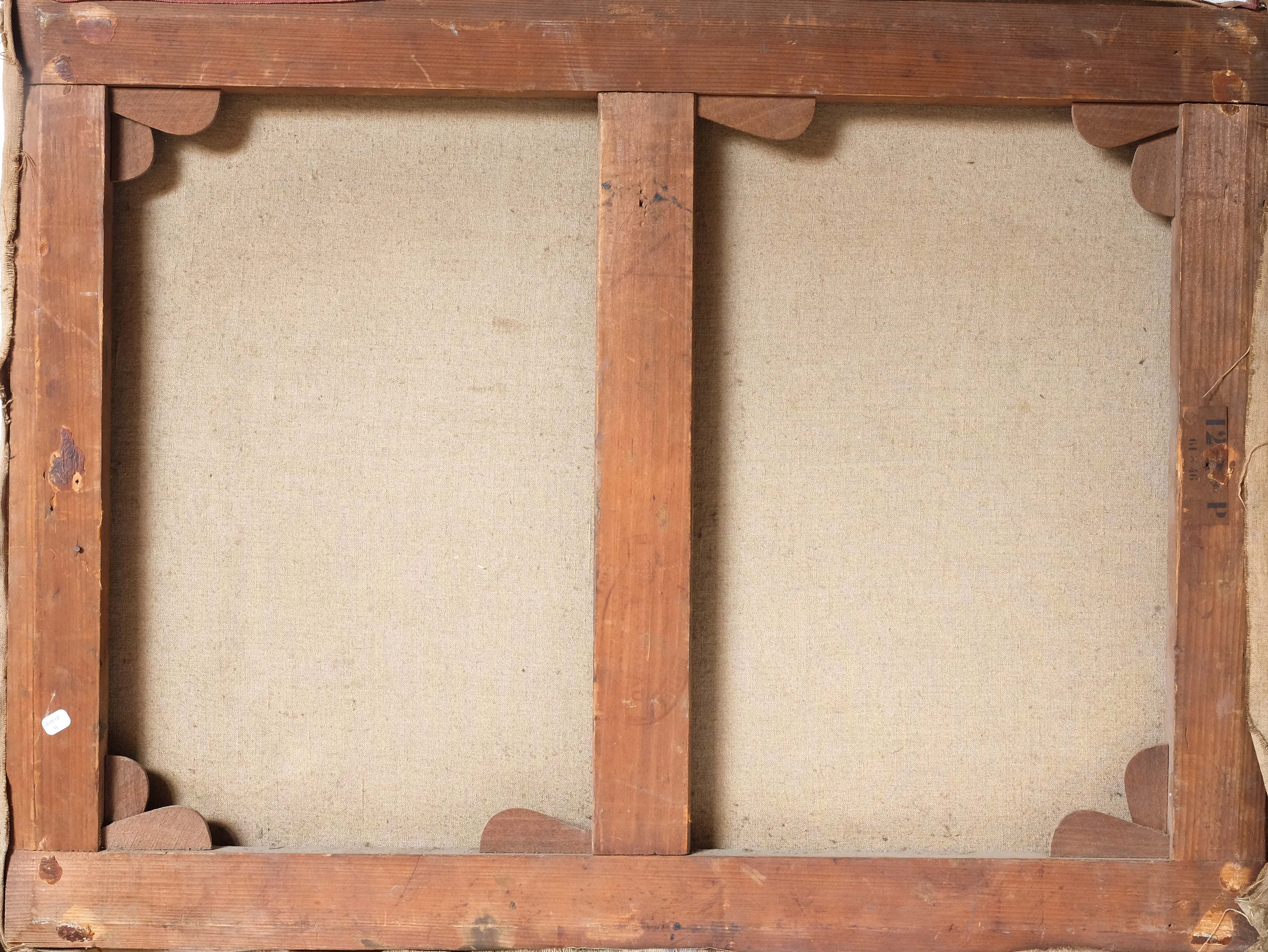 River and bridge landscape painting