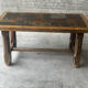 Table basse en chêne et ardoise – années 60-70
