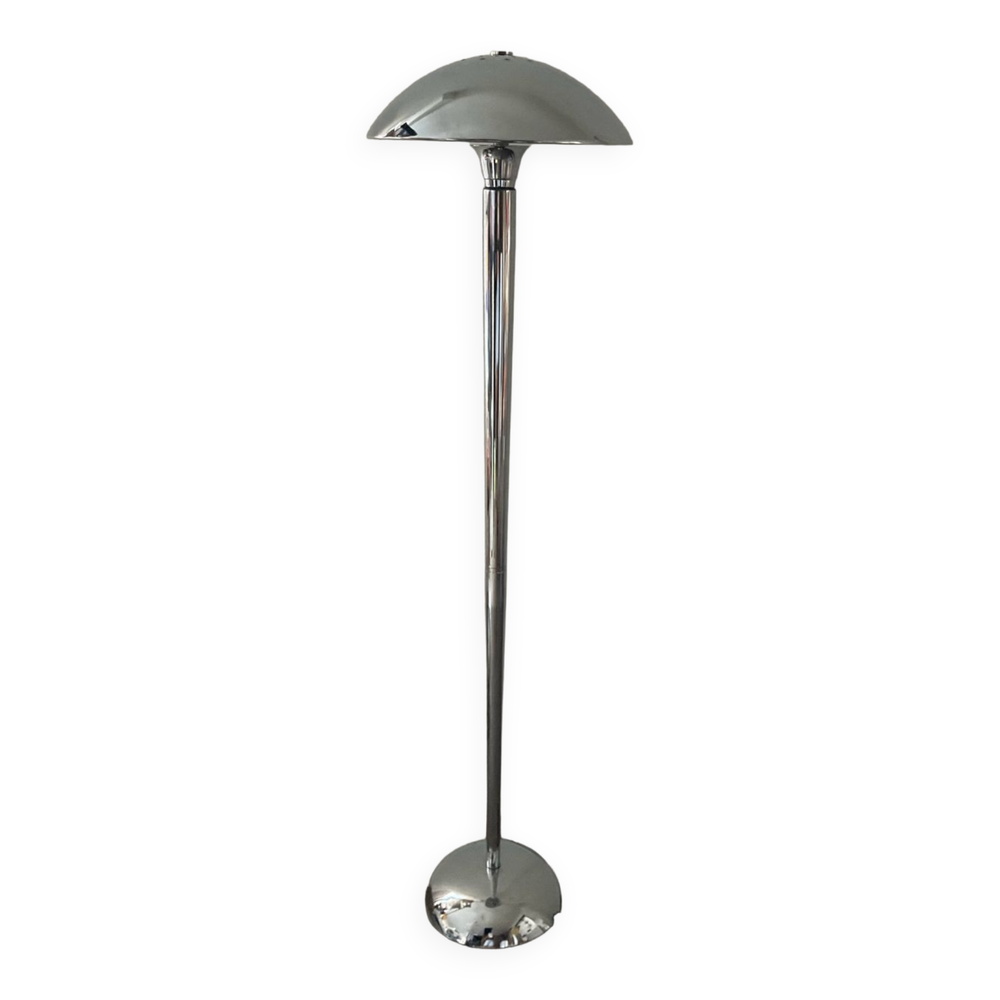 Lampadaire vintage en métal chromé des années 60-70