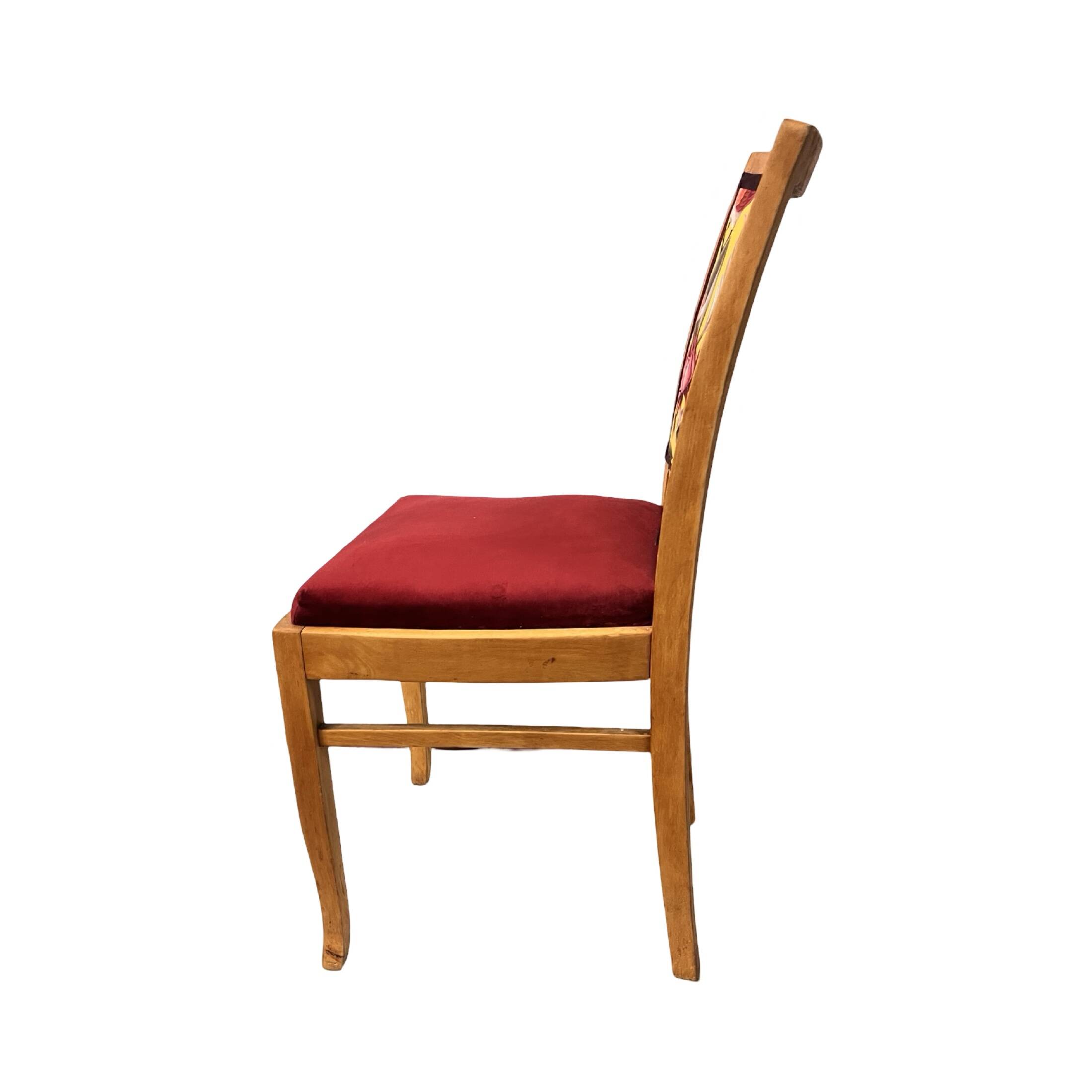 Upholstered chair, after renovation, Poland, 1950s