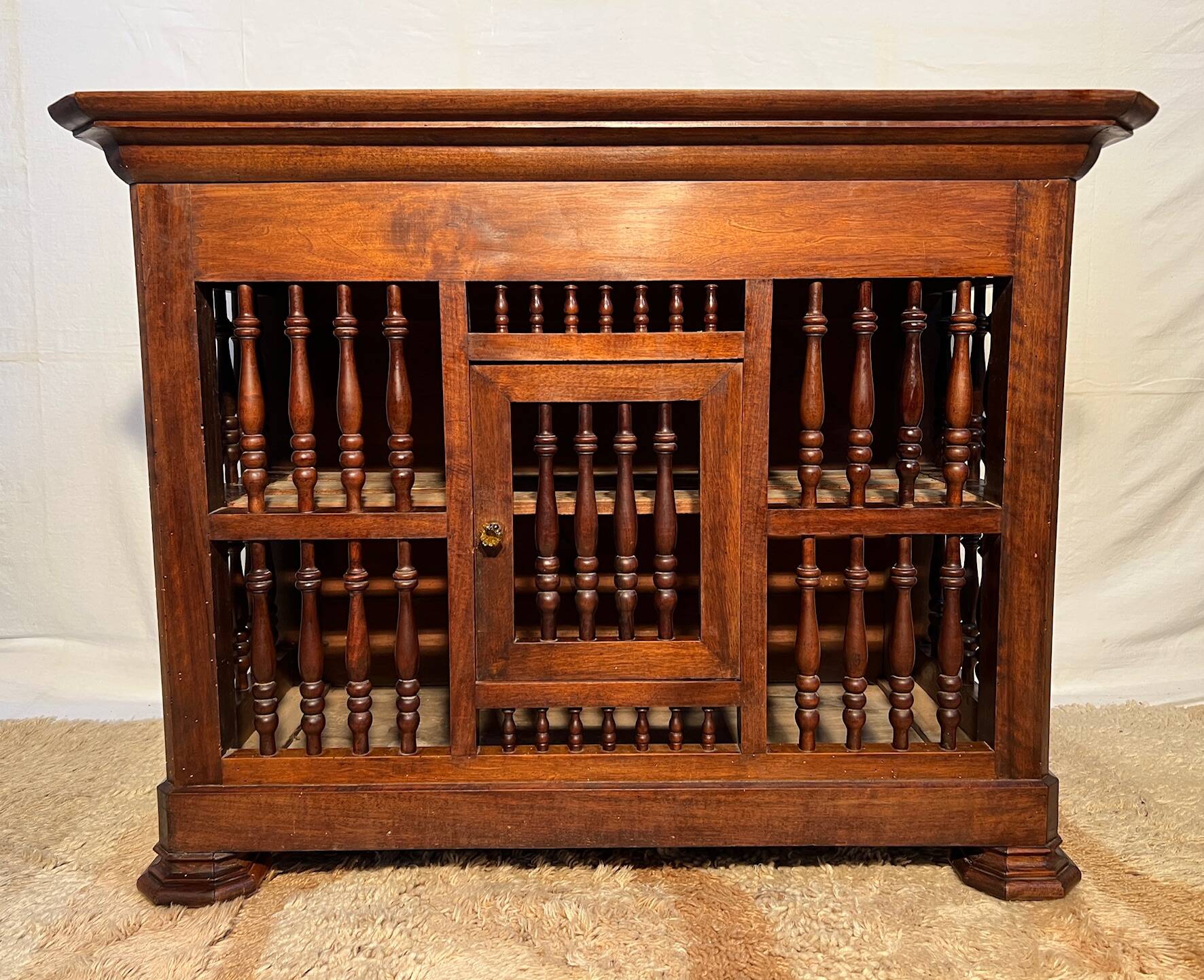 19th century Louis Philippe panetière in walnut, sideboard, storage