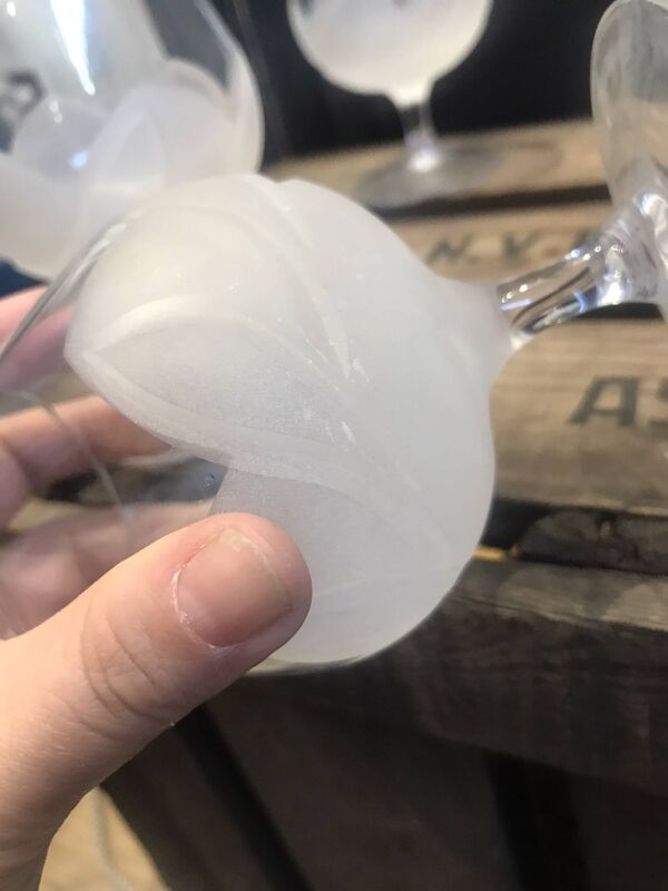 9 verres à cognac cristal d’arques modèle Florence