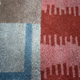 Tapis de laine art déco moderniste abstrait, années 1930