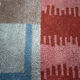 Tapis de laine art déco moderniste abstrait, années 1930