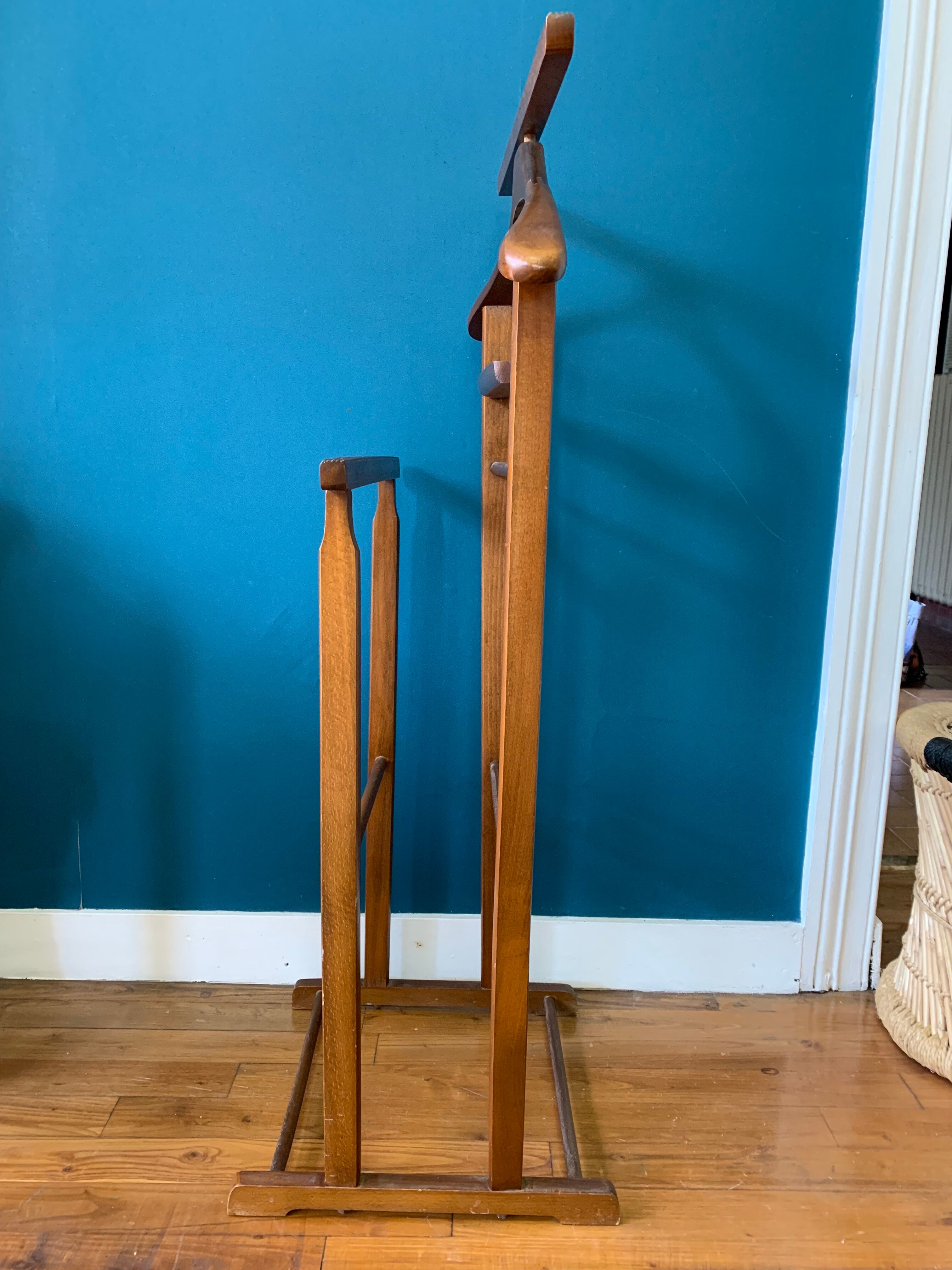 Wooden valet 70s
