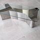 Ypsilon stainless steel table 1970s