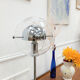 Lampadaire chromé vintage 70s