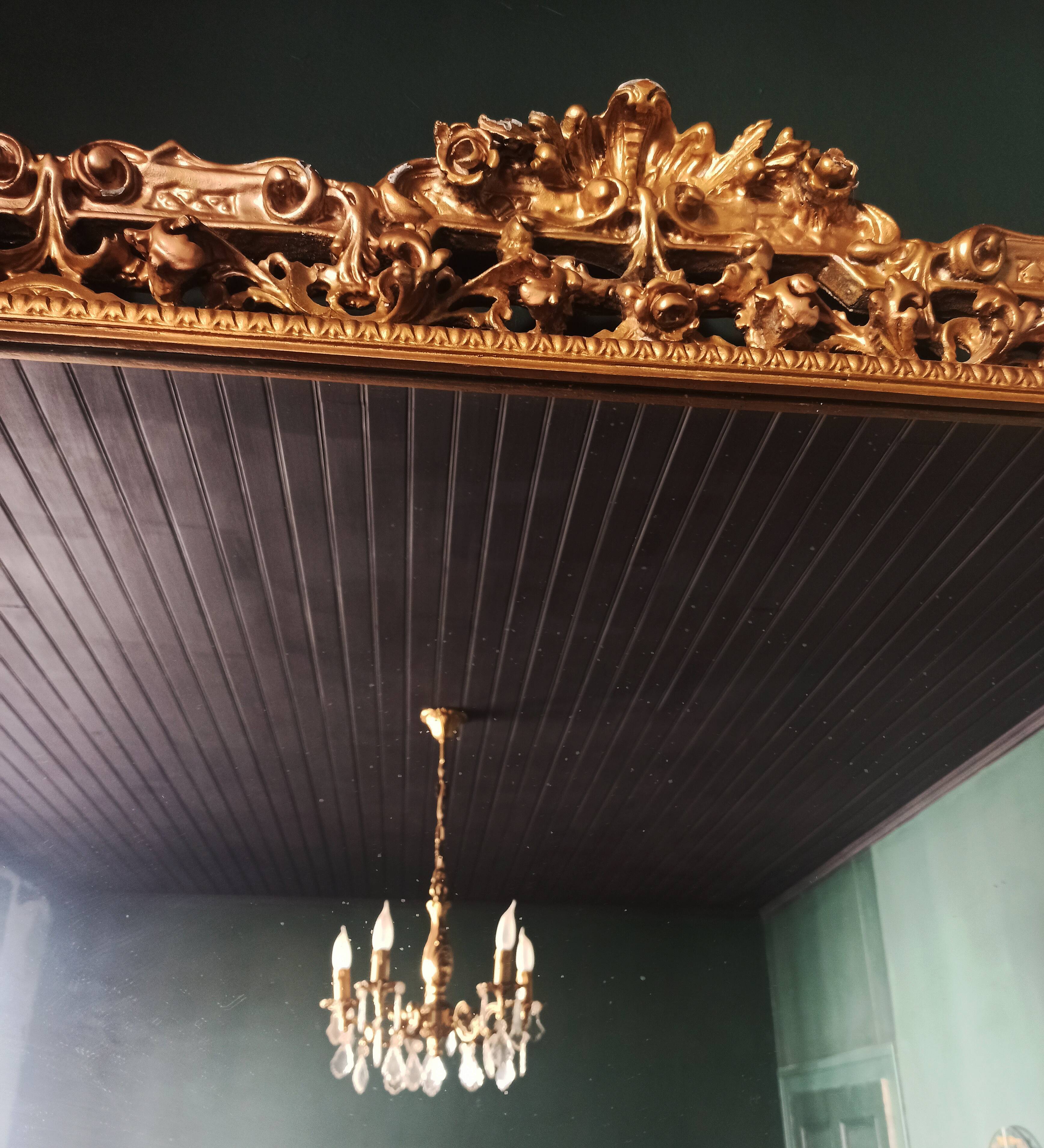 Large baroque mirror / antique mirror