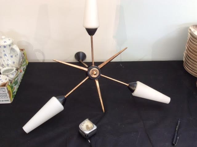 Chandelier 3 vintage lamps