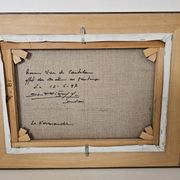 Tableau Huile sur toile - La normandie - Duclair signé Yves Bouffigny 1997