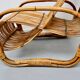 Rattan armchair, Italy, 1950s