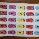 Lithograph silkscreen street art death nyc pop art louis vuitton