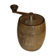 Pepper mill in vintage wooden barrel