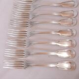 Antique forks silver metal service model to net