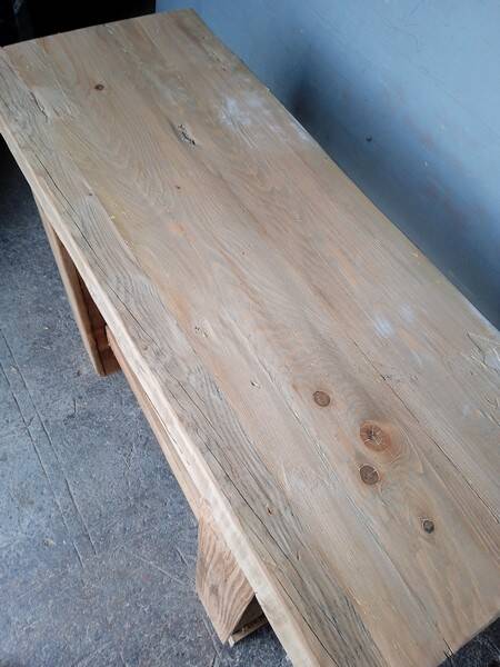 Workbench 120cm old solid wood
