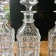 Charles X liquor cellar with fiddle shape and crystal factory 19 eme