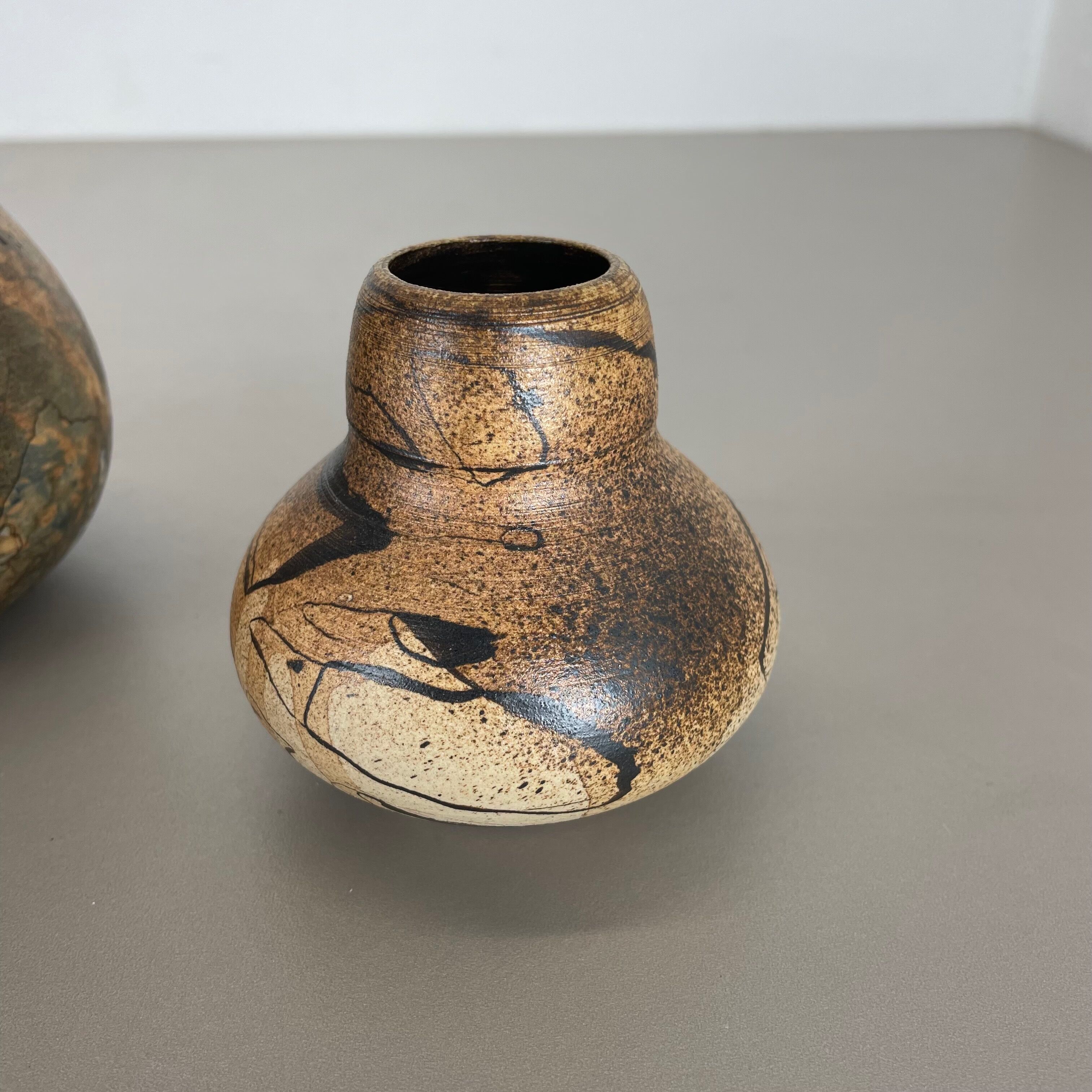 Set of 3 Studio Pottery Sculptural Objects Gerhard Liebenthron, Germany, 1970s