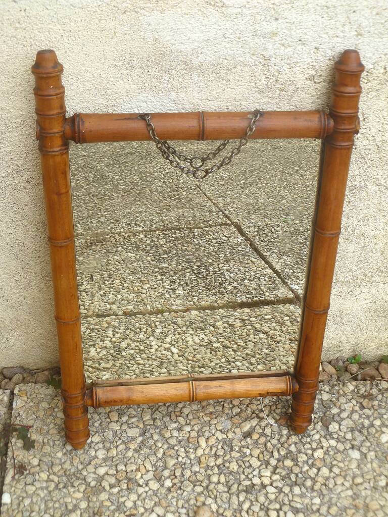 Vintage "bamboo" mirror