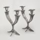 Pair of floral Art Nouveau candlesticks