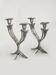 Pair of floral Art Nouveau candlesticks