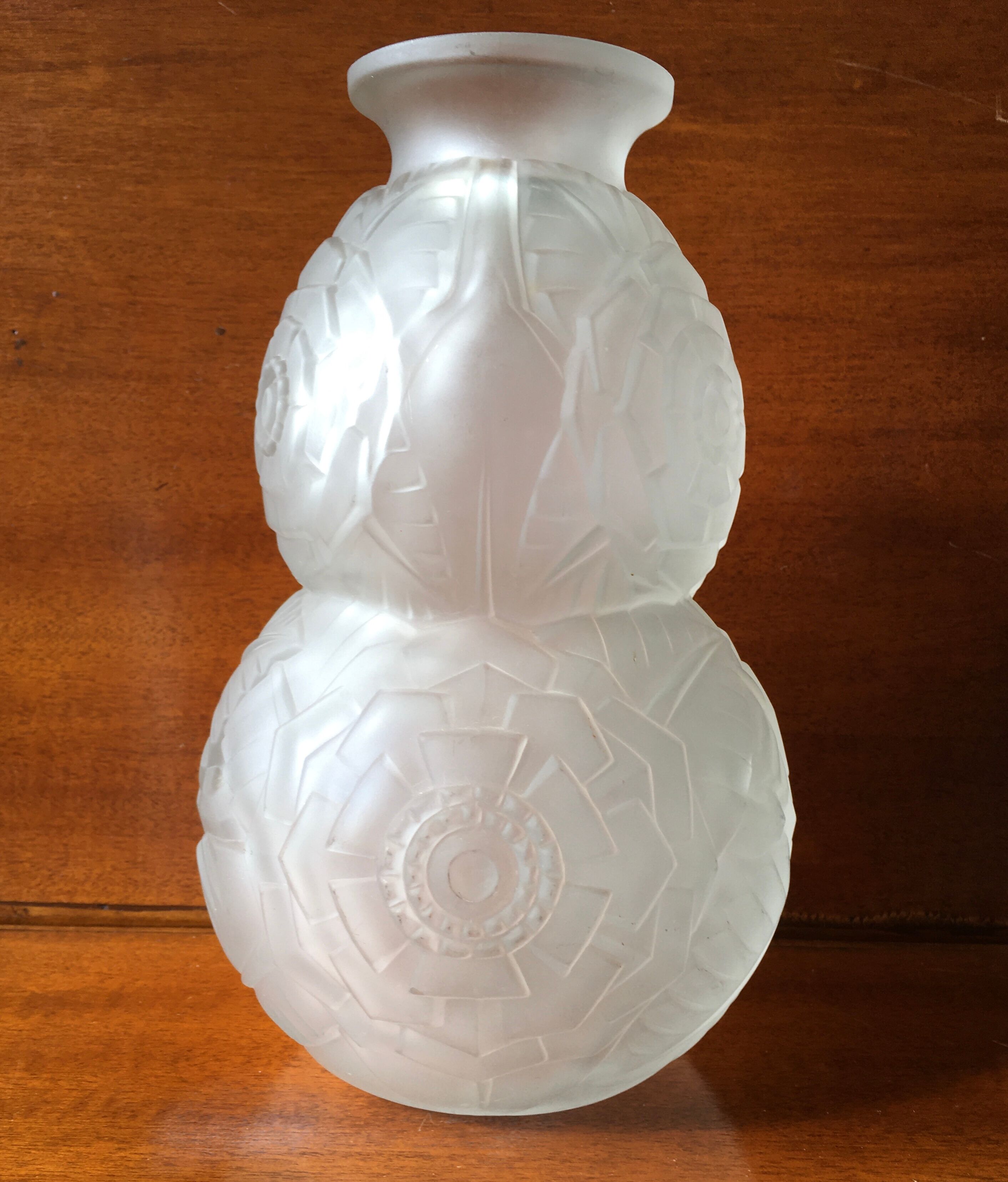 Glass vase by Muller Brothers