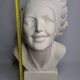 Bust of a young woman by Salvatore Melani, Art Deco style, 48 cm