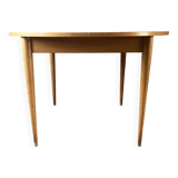 Vintage round table from the 60s with butterfly extension