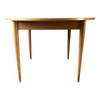 Vintage round table from the 60s with butterfly extension