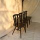 Lot de4chaises ercol fleur de lys anglaise 1960