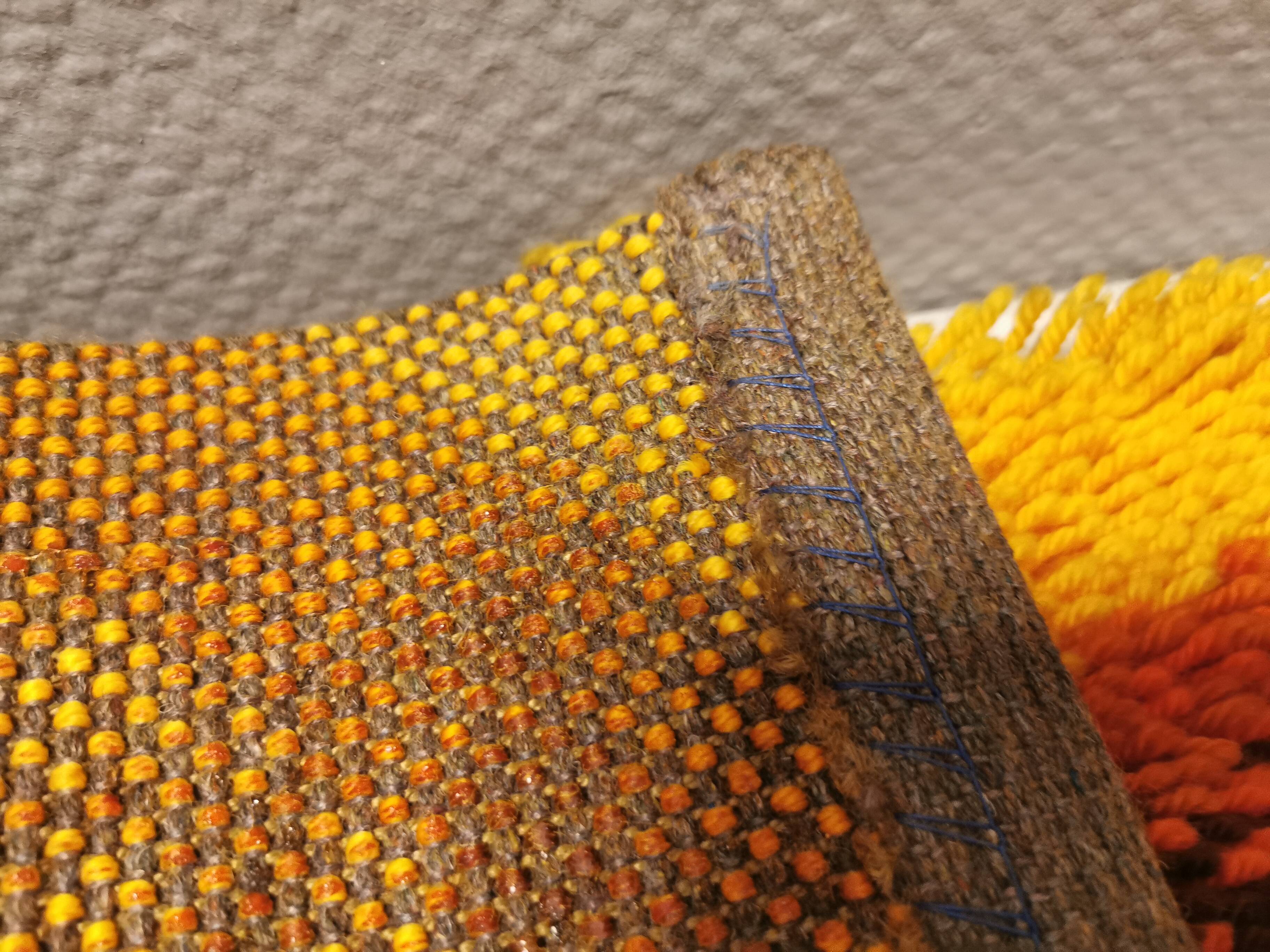 Tapis rya scandinave des années 1970, produit par ege rya.