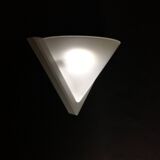 Space Age wall lights in ABS plastic and frosted glass, set of 2