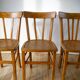 Set of 4 bentwood bistro chairs signed luterma 1950