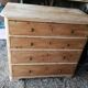 4-drawer pine chest of drawers