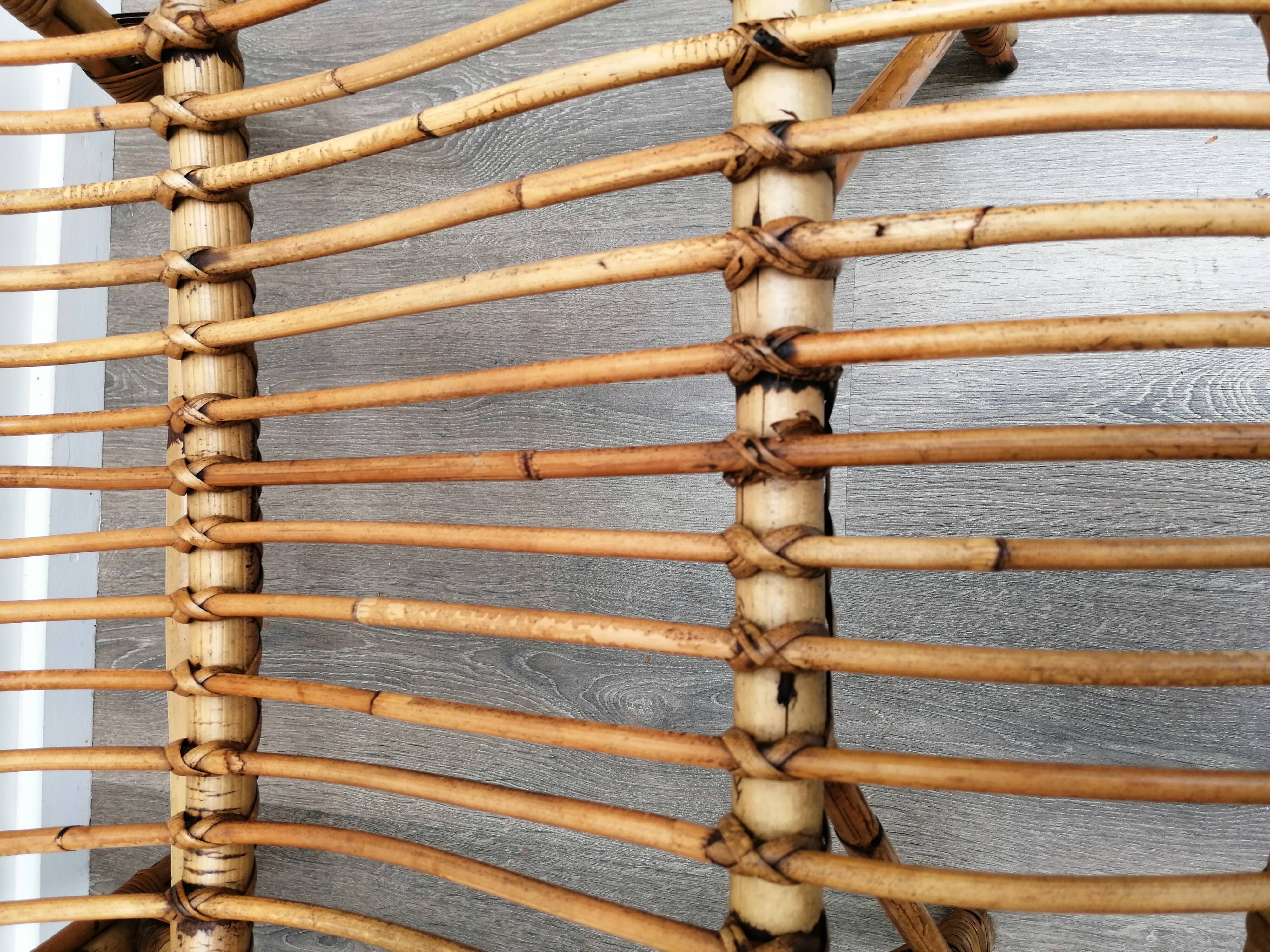 Tub rattan armchair
