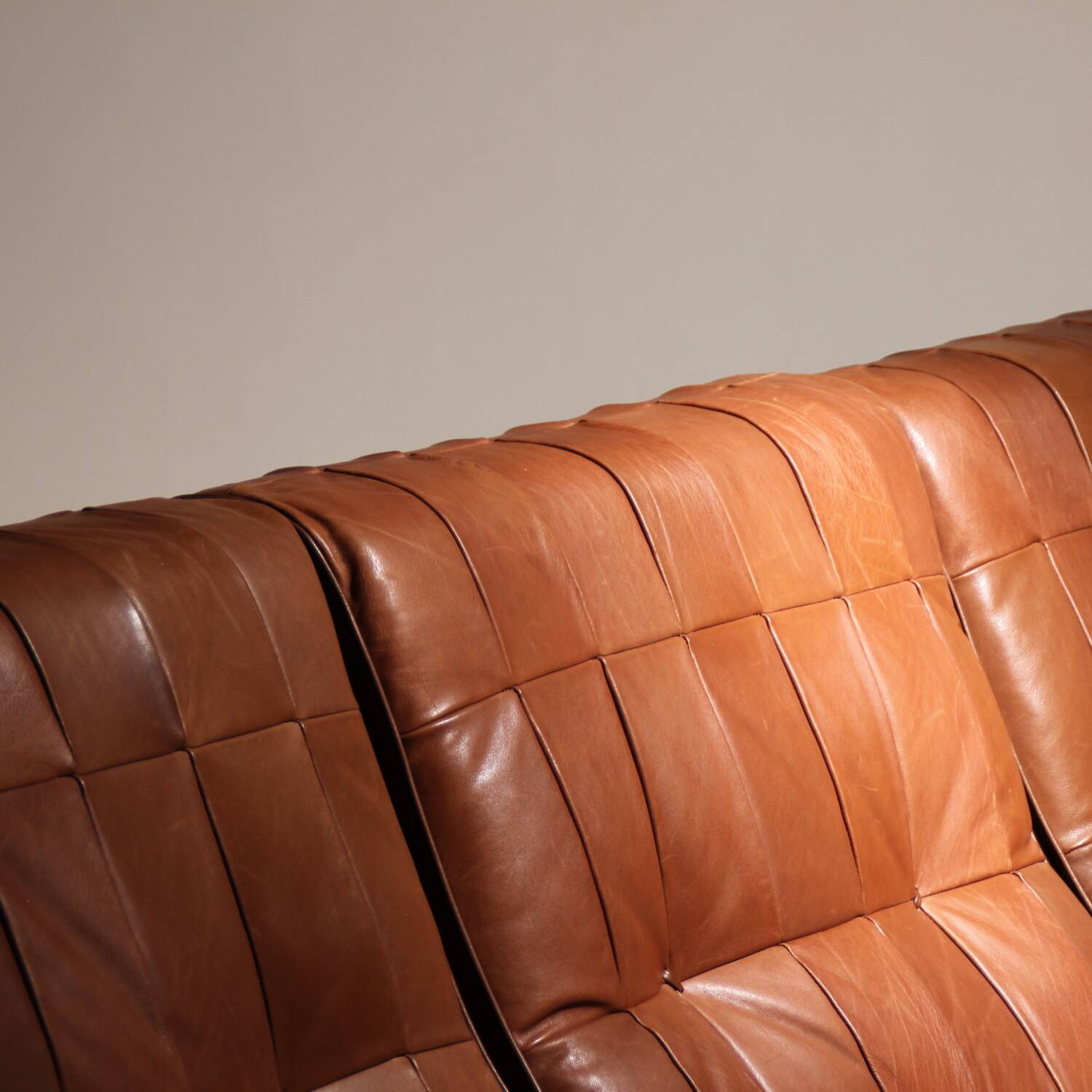 Daybed ‚DS-80‘ in Cognac Patchwork Leather by De Sede | Switzerland 1970s