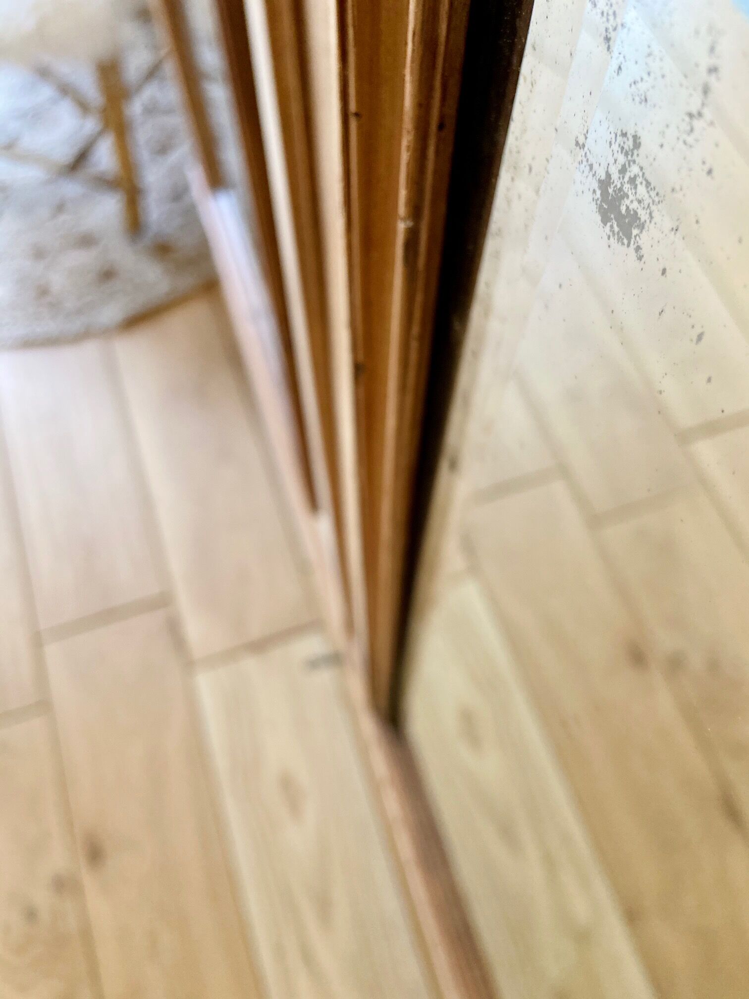 Louis XVI style cabinet in raw solid walnut