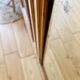 Louis XVI style cabinet in raw solid walnut