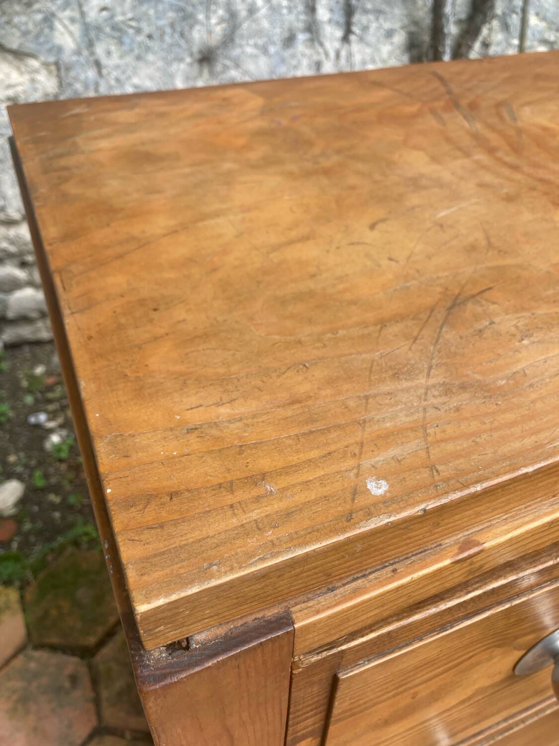 Vintage pine chest of drawers