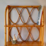 Rattan shelf 60s