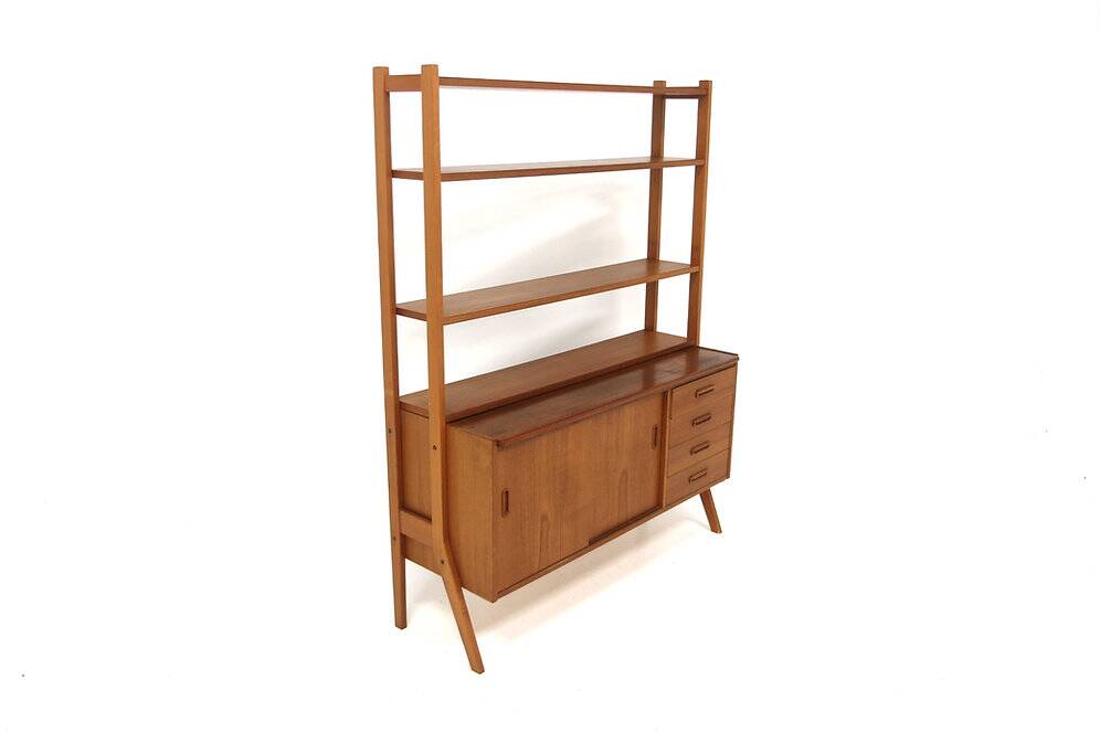 Scandinavian teak and beech secretary, Sweden, 1960