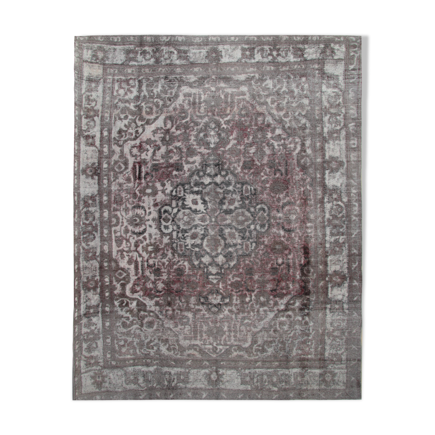 Persian overdyed carpet handwoven oriental wool living room  rug - 295x374cm