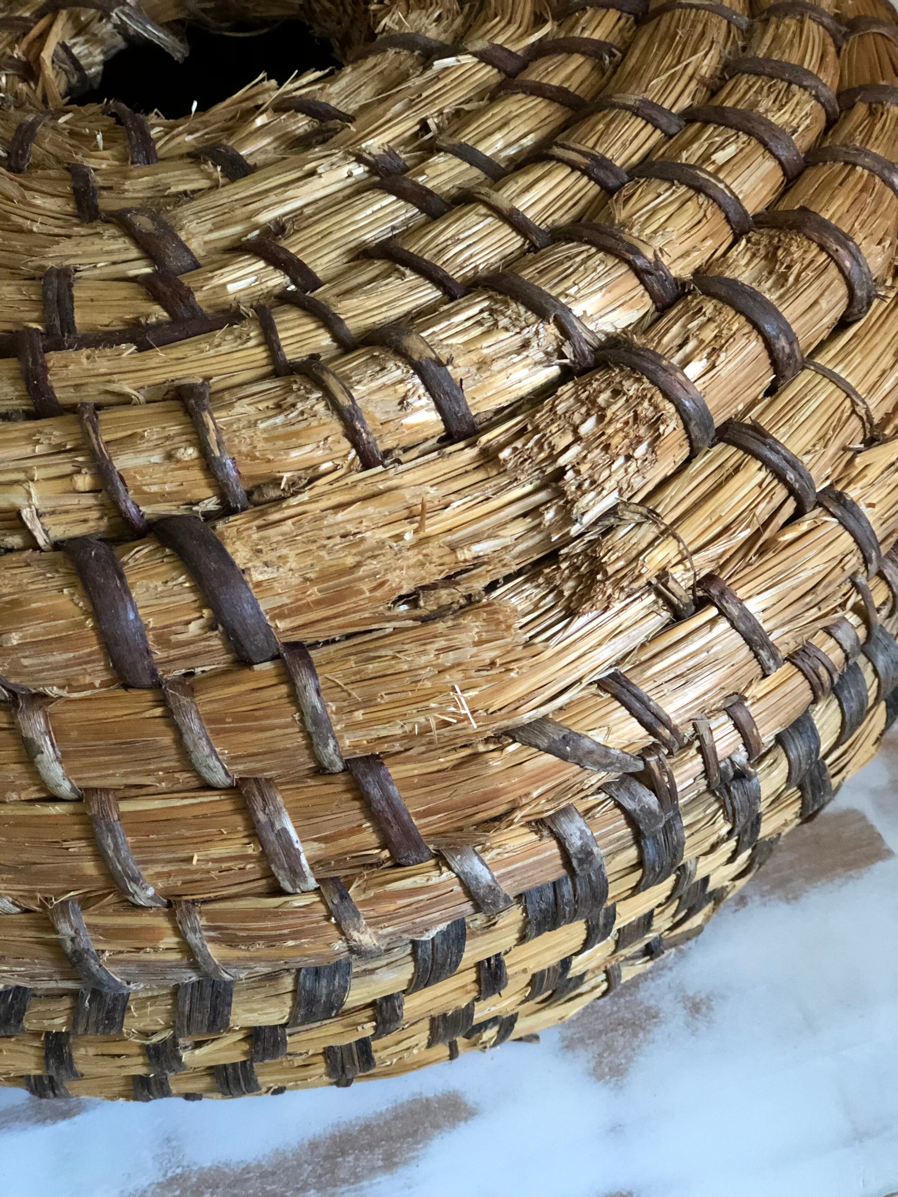 Straw Hive Basket