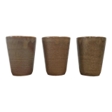 Trio de verres en grès Digoin
