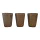 Trio de verres en grès Digoin