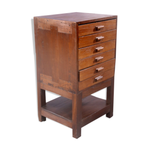 Ancien meuble d'atelier en teck