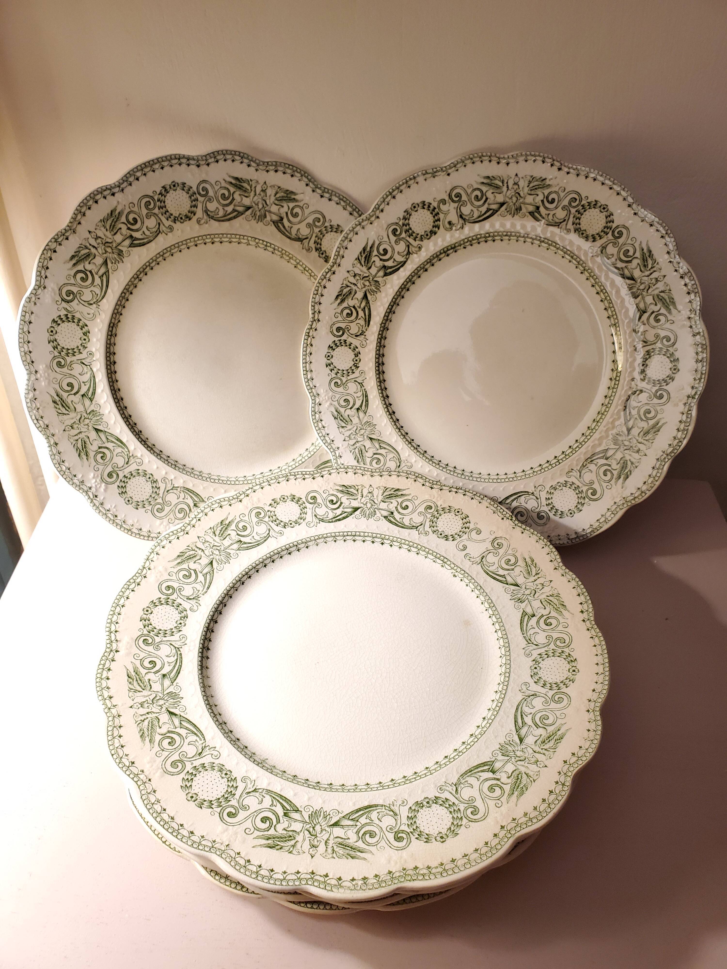 6 flat plates Ridgways england